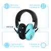 EAREST Protection Ear Muffs, Noise Reduction Safety Ear Muffs Shooting Earmuff NRR 20 dB Ear Defenders for Adults and Kidsblue-green view 3