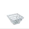 Nachtmann Bossa Nova Collection Square Dip Bowls, Set of 2, Clear Crystal Glass, Serving Dish for Sauce, Salsa, Ice Cream, and Dips, Giftable, 7.8 Inch, Clear, Dishwasher Safe view 1