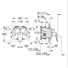 Grohe 19548002 Eurodisc Cosmopolitan Chrome Flush-Mount Shower Mixer, Silver view 3