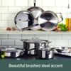 All-Clad D5 5-Ply Brushed Stainless Steel Sauce Pan 2 Quart Induction Oven Broiler Safe 600F Pots and Pans, Cookware Silver view 2