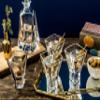 JoyJolt Carre 2-Piece Cocktail Glasses Set, 8 Ounce Martini Glasses view 4