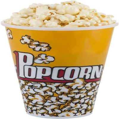Better crafts Set of 3 Yellow popcorn bowl tubs. 7 x 4.5 inches. Perfect for having a movie night at home, parties, and more!