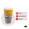 Better crafts Set of 3 Yellow popcorn bowl tubs. 7 x 4.5 inches. Perfect for having a movie night at home, parties, and more! view 3