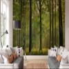 Ideal Dcor DM216 Autumn Forest Wall Mural, Green view 3