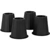 HOME IT 5 to 6-inch Super Quality Bed risers, Black Round Shaped, Bed Riser Helps You Storage Under The Bed 4-Pack view 1