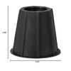 HOME IT 5 to 6-inch Super Quality Bed risers, Black Round Shaped, Bed Riser Helps You Storage Under The Bed 4-Pack view 3