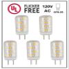 CBconcept UL-Listed, JCD 120 Volt GY6.35 LED Light Bulb, 5-Pack, 3 Watt, 330 Lumen, Warm White 3000K, 360 Beam Angle, 35W Equivalent, G6.35/GY6.35 Halogen/Xenon/Incandescent Replacement Bulb view 2
