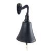 Rustic Black Cast Iron Hanging Ship's Bell 6 Inch - Captains Bell - Rustic Wall Art view 3