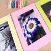 Get Orange DIY Paper Photo Frame Wall Deco with Mini Clothespins and Stickers - Fits 4"x 6" Pictures (multicolor) view 4