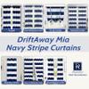 DriftAway Navy Striped Room Darkening Curtains Patriotic Horizontal Stripe Classic Grommet Drapes for Bedroom Living Room Thermal Insulated Panels for Boys Kids Holidays July 4th Labor Day view 3