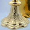 Grape & Wheat Church Chapel Gold Gild Priest Chalice & Paten Pastor Gift 8" Tall view 3