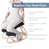 Sleekform Austin Kneeling Chair - Home Office Ergonomic Computer Desk Stool For Active Sitting view 4