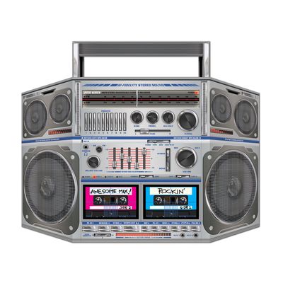 Boom Box Stand-Up Party Accessory (1 count) (1/Pkg)