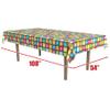 Beistle Disco Tablecover, 54 x 108  Plastic Table Cloth, Rectangular Tablecloth, Covers for Party, Party Decorations, Theme Groovy Multicolor view 2