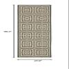 SAFAVIEH Washable Rug Outdoor Courtyard Collection - 2'3" x 6'7" Runner, Black & Bone, Non-Shedding & Easy Cleaning, Ideal for Patio, Entryway, Mudroom, Hallway, Kitchen (CY6937-26) view 2