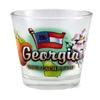 World By Shotglass Georgia Peach State Elements Shot Glass view 1