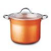 CONCORD 7 QT Copper Non Stick Stock Pot Casserole Coppe-Ramic Series Cookware (Induction Compatible) view 1