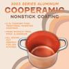 CONCORD 7 QT Copper Non Stick Stock Pot Casserole Coppe-Ramic Series Cookware (Induction Compatible) view 3