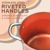 CONCORD 7 QT Copper Non Stick Stock Pot Casserole Coppe-Ramic Series Cookware (Induction Compatible) view 4