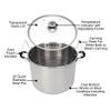 Harvest Stainless Steel 20 Qt Canning Pot with Rack | Water Bath or Steam Canning | Works on All Stovetops Including Induction, Glass, Gas (Stainless Steel Canner + Tools) (Stainless Steel Canner) view 2