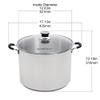 Harvest Stainless Steel 20 Qt Canning Pot with Rack | Water Bath or Steam Canning | Works on All Stovetops Including Induction, Glass, Gas (Stainless Steel Canner + Tools) (Stainless Steel Canner) view 4