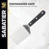 Sabatier Triple Rivet Stainless Steel Wide Turner, 9.65-Inch, Black,5154549 view 3