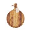 Twine Country Home Acacia Wood Cheese Board Paddle, Acacia Wood Charcuterie Board, 15.8" by 11.9", Gourmet Gift Set view 3