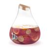 Twine Pearl Beverage Dispenser, Glass Carafe, Cork Stopper, Silver Spigot, Beverage Service, 2.5 Gallons, Set of 1 view 1