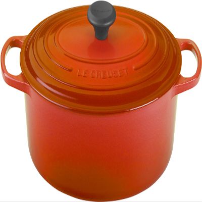 Le Creuset Enameled Cast Iron Signature Oval Dutch Oven, 6.75 qt., Flame
