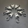 Curtain Clips Hooks Stainless Steel - Coideal 100 Pack Silver Heavy-Duty Wire Holder for Hanging Camper Awning String Party Lights, Christmas Decoration, Indoor Outdoor Decor view 1