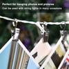 Curtain Clips Hooks Stainless Steel - Coideal 100 Pack Silver Heavy-Duty Wire Holder for Hanging Camper Awning String Party Lights, Christmas Decoration, Indoor Outdoor Decor view 3