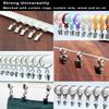 Curtain Clips Hooks Stainless Steel - Coideal 100 Pack Silver Heavy-Duty Wire Holder for Hanging Camper Awning String Party Lights, Christmas Decoration, Indoor Outdoor Decor view 4