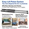 Queen Size DIY Murphy Bed Hardware Kit  Vertical Wall Bed for Space-Saving - Budget-Friendly DIY Setup -Made in USA -Hide Away Design with Murphy Bed Queen Hardware - Bed Lift Mechanism - Pull Down view 4