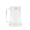 Simply Green Solutions - Clear Mug, Frozen Mugs for Freezer, Double Walled Beer Mug, Freeze Cups for Drinks, Insulated Plastic Mugs with Handles, 16 Oz Capacity view 1
