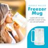 Simply Green Solutions - Clear Mug, Frozen Mugs for Freezer, Double Walled Beer Mug, Freeze Cups for Drinks, Insulated Plastic Mugs with Handles, 16 Oz Capacity view 2