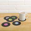 Gift Republic Retro Vinyl Coasters, Cool Drinks Coasters, Great Housewarming Gift, Music Lovers Gift idea view 2
