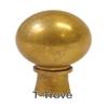 Solid Antique Brass Ball Finial view 1