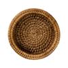 Caspari Rattan Wine Bottle Coaster in Dark Natural Brown view 3