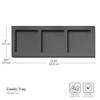 Towle Living 3-Piece Ceramic Caddy with Wood Tray, White, Black view 4