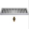 Bev Rite Flush Mount Drip Tray 12" X 5" X 3/4" with Drain - Counter or Surface Mount view 1