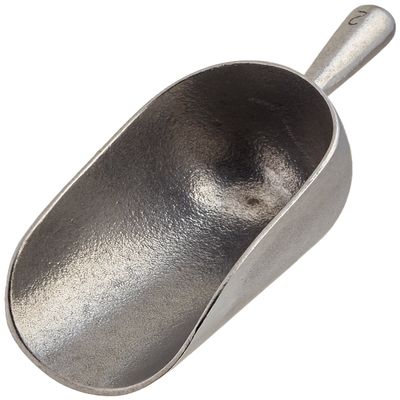 Bon Slump/Stucco Scoop  Heavy Duty Cast Aluminum 1 Quart Concrete, Mortar, and Stucco Mixing Scoop with Rounded Mouth for Easy Pouring and Durable Professional Masonry Use