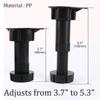 uxcell Adjustable Height Cabinet Cupboard Leg Foot for Kitchen Bathroom 4pcs view 3