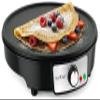 Nutrichef Electric Crepe Maker & Griddle Cooktop - Nonstick 12 Inch Aluminum Hot Plate with LED Indicator Lights & Adjustable Temperature Control - Wooden Spatula & Batter Spreader Included view 1