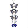 Turkish Blue Evil Eye with Butterflies Design Wall Hanging Amulet Home Office Ornament Gift (with a Betterdecor Pouch) view 1