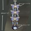Turkish Blue Evil Eye with Butterflies Design Wall Hanging Amulet Home Office Ornament Gift (with a Betterdecor Pouch) view 4