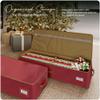 Covermates Keepsakes Gift Wrap Storage Organizer  Heavy-Duty Polyester with Buckle Straps & Interior Pockets  Holds Up to 25 Rolls of Gift Wrap with Handles & Label Window, Red view 2