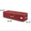 Covermates Keepsakes Gift Wrap Storage Organizer  Heavy-Duty Polyester with Buckle Straps & Interior Pockets  Holds Up to 25 Rolls of Gift Wrap with Handles & Label Window, Red view 3
