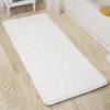 Bath Mat - 58x24-Inch Bathroom Runner with Non-Slip Backing - Absorbent High-Pile Chenille Memory Foam Bathroom Rug by Lavish Home (White) view 1