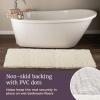 Bath Mat - 58x24-Inch Bathroom Runner with Non-Slip Backing - Absorbent High-Pile Chenille Memory Foam Bathroom Rug by Lavish Home (White) view 4