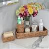 La Jolla Elongated Rattan Vanity Tray (Honey-Brown) view 2
